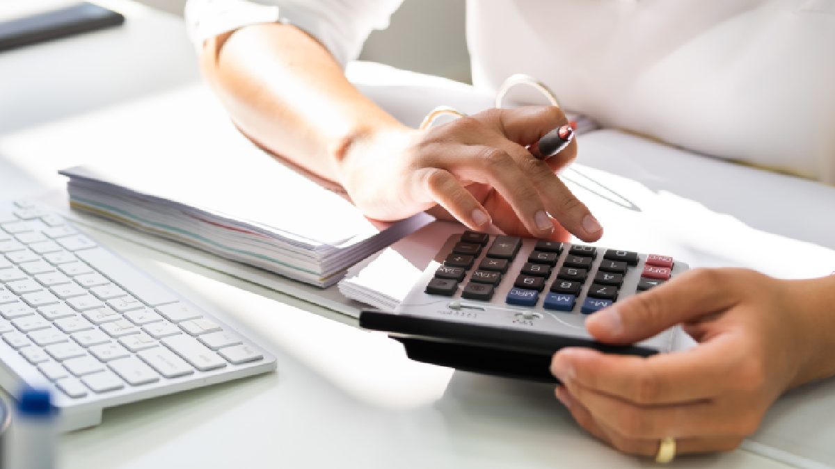 Woman On Calculator