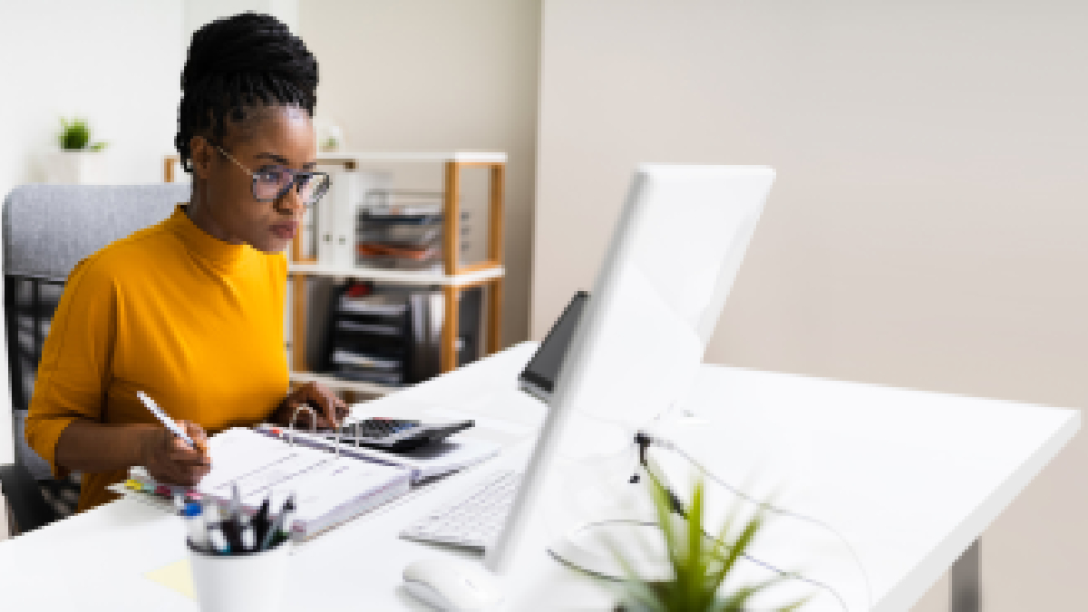 Accountant At Desk